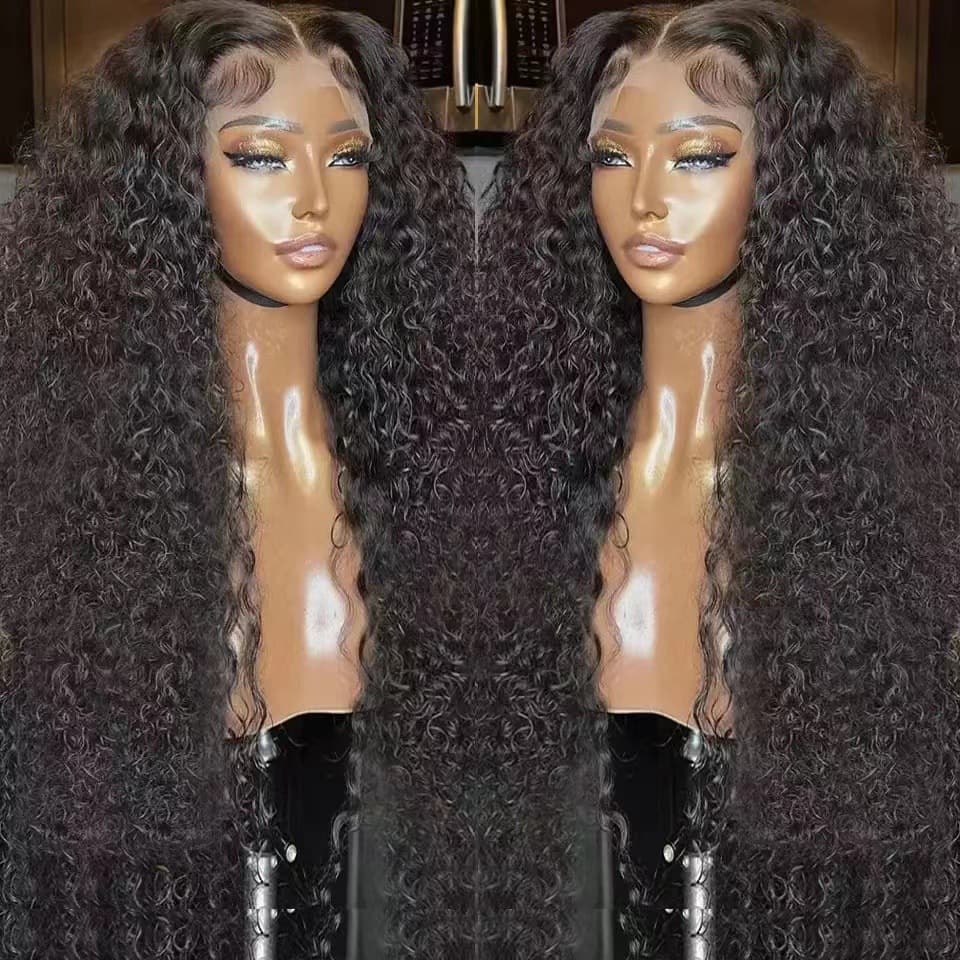 curly wig kinky curly wig front lace headgear Highlight13*4 lace Wig