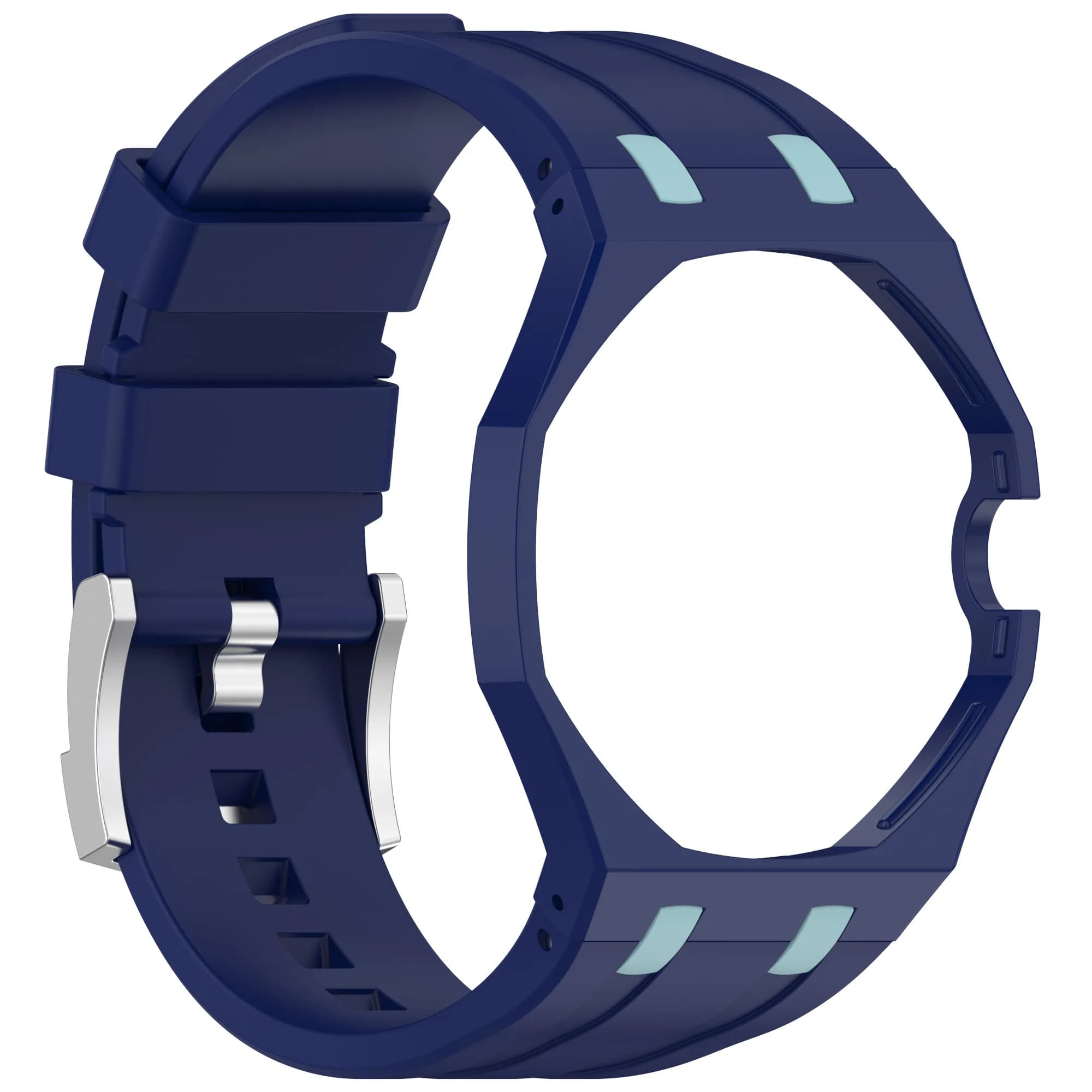 Étui en polycarbonate + bracelet en silicone pour montre de poche Swatch X AP Royal Pop transformable en montre-bracelet - Accessoires de modificati