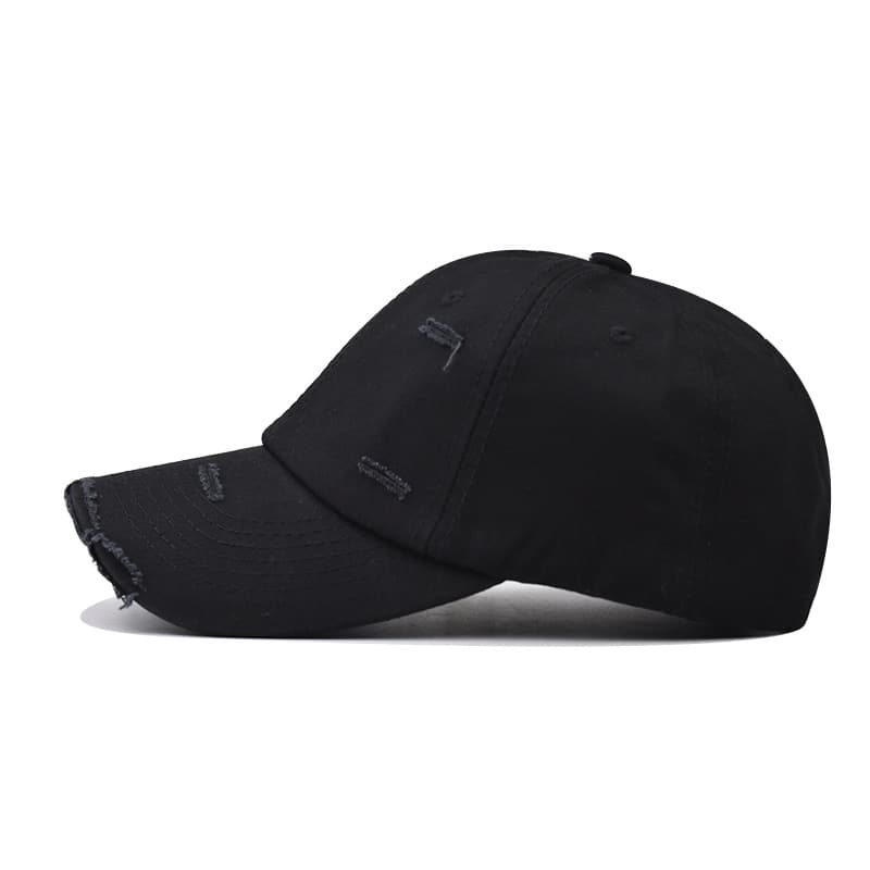 Men's And Women's Raglan Adjustable Old Washed Cotton Baseball Caps For Outdoor Sports