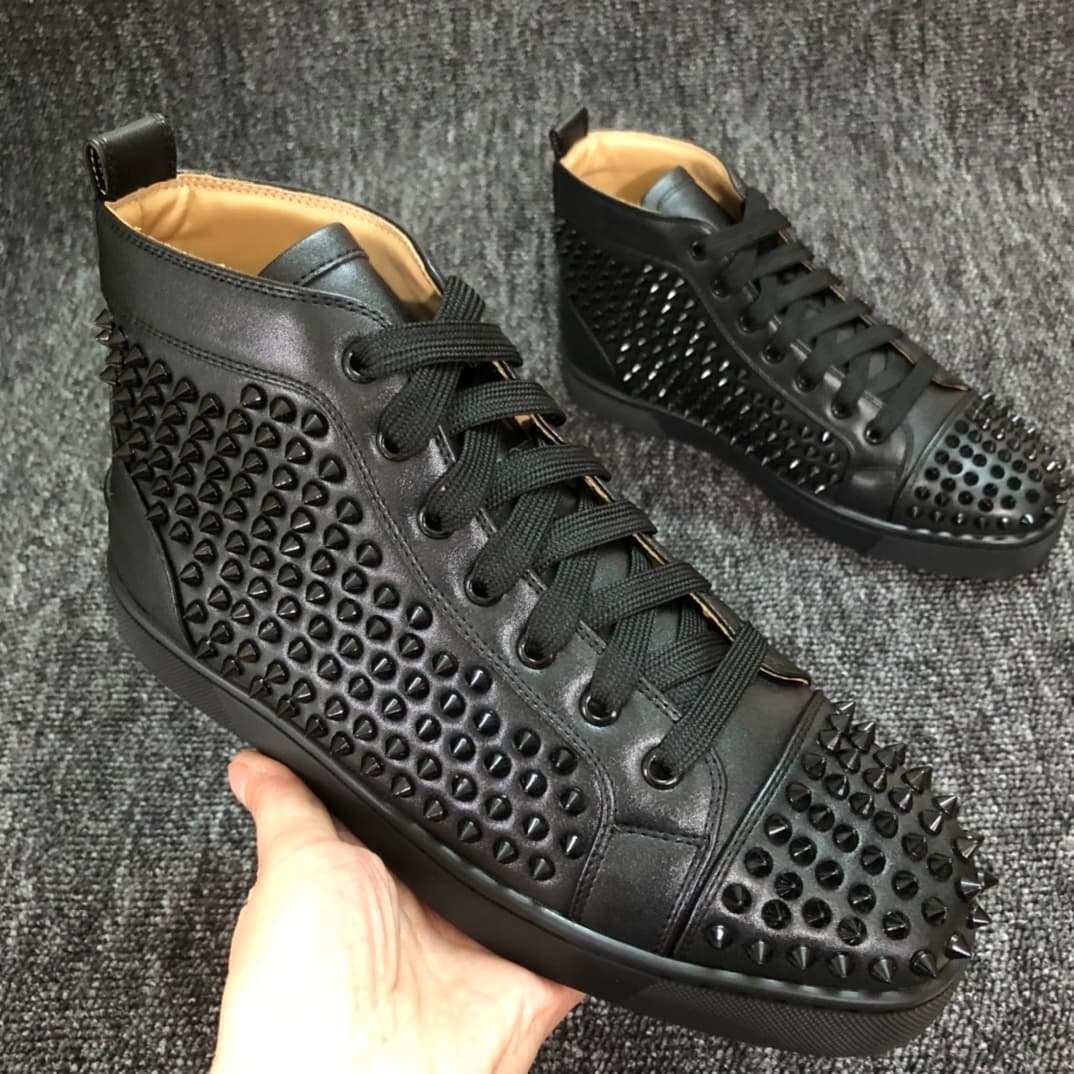 Chaussures à semelles rouges CL Rivet, chaussures montantes noires, styles décontractés pour hommes et femmes, styles divers