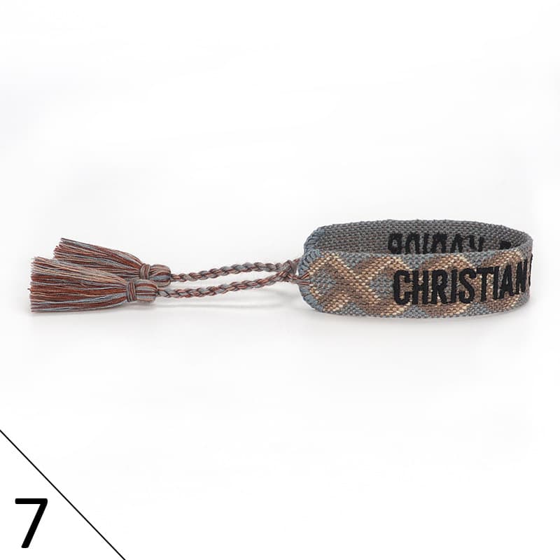 Bracelet unisexe tendance avec lettres tressées