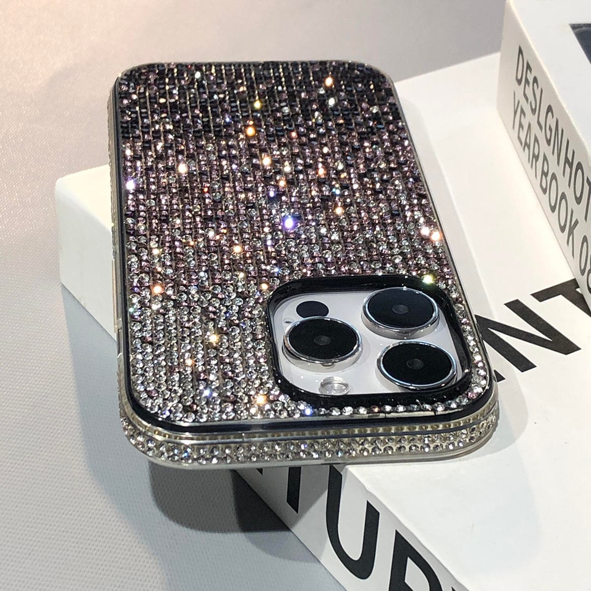 15 Case Glitter Gradient Diamond Bling Bumper Back Cover For iPhone 11 12 13 14 Pro Max XS XR 7 Plus