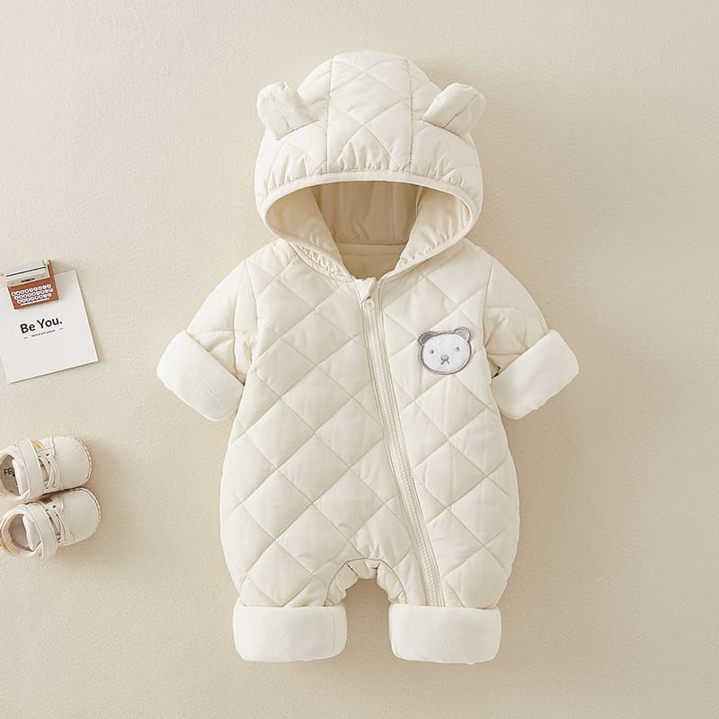 Newborn Clothes, Autumn And Winter Thickened Baby Jumpsuits, Baby Clothes, Cotton Clothes, Warm Clothes, Children's Outdoor Clothes, Crawl Clothes