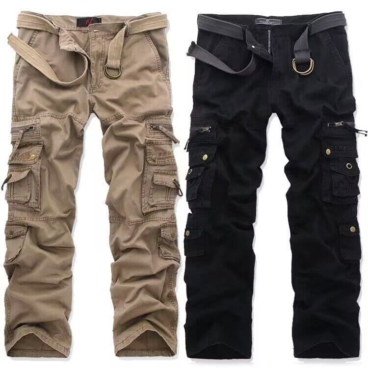 Man's Clothing Men's Multi-pocket Sports Overalls Casual Pants Men's Plus-size Pants