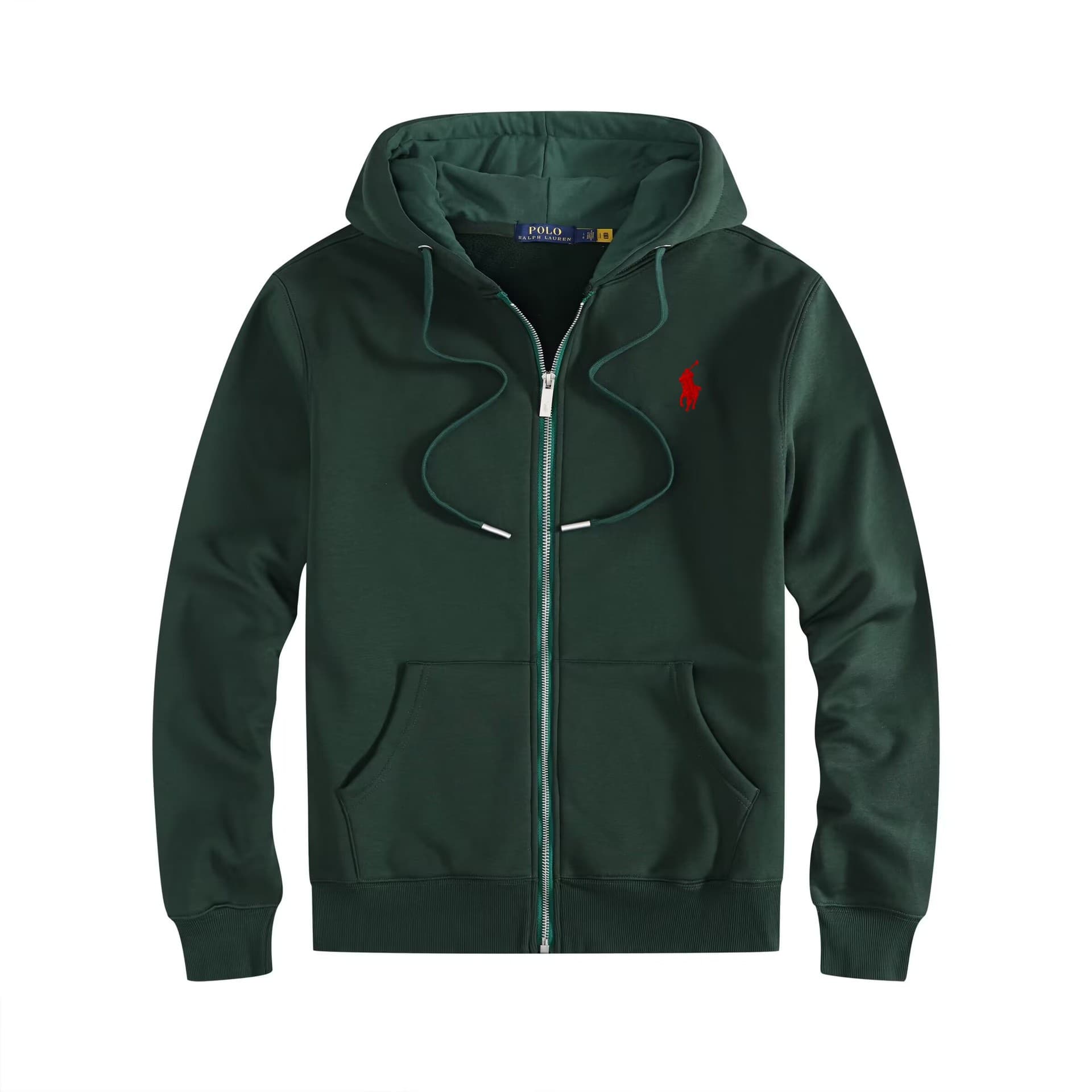 Veste POLO Automne Hiver Doublée Polaire Sweat à Capuche Pony Cardigan RL Fermeture Éclair Broderie Sweat-shirts Amples