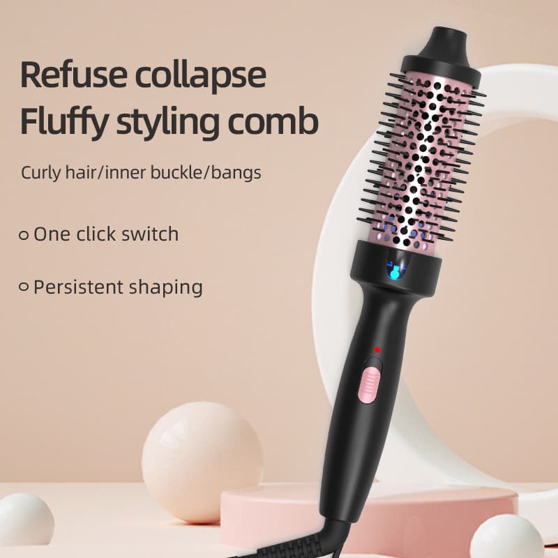 fluffy curly hair comb tube comb electric curling comb long and short hair care electric heating comb fluffy perm curly hair comb inner buckle curl