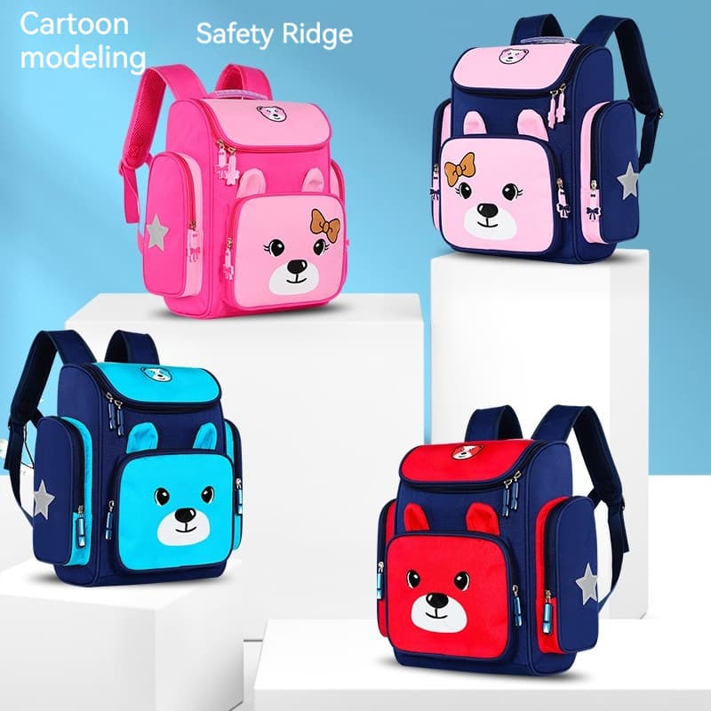 New Kindergarten Schoolbag 3-6 Year Old Female Cartoon Cute Children's Backpack Primary School Boys 1-3 Grade Light