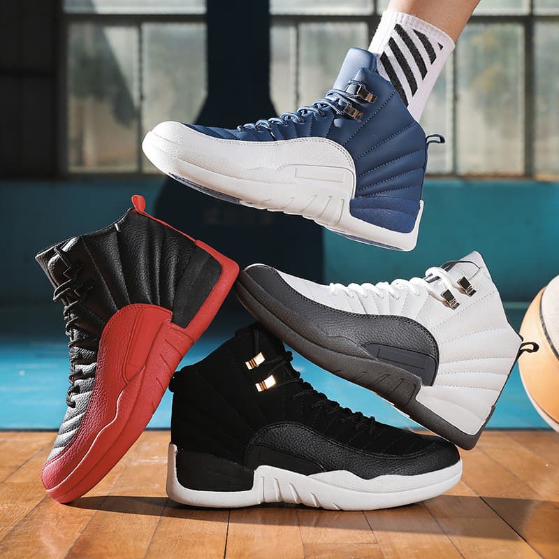 Winter New 2022 Korean Men's Running Men Sneakers High Top Basketball Shoes