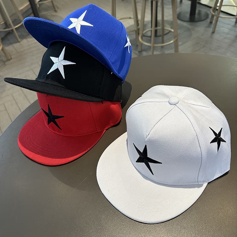 Flat Brim Hat Men's Spring And Autumn Baseball Cap Women's Parent Child Style Street Dance Hip Hop Hat Children's Hard Top Wide Brim Hat Summer