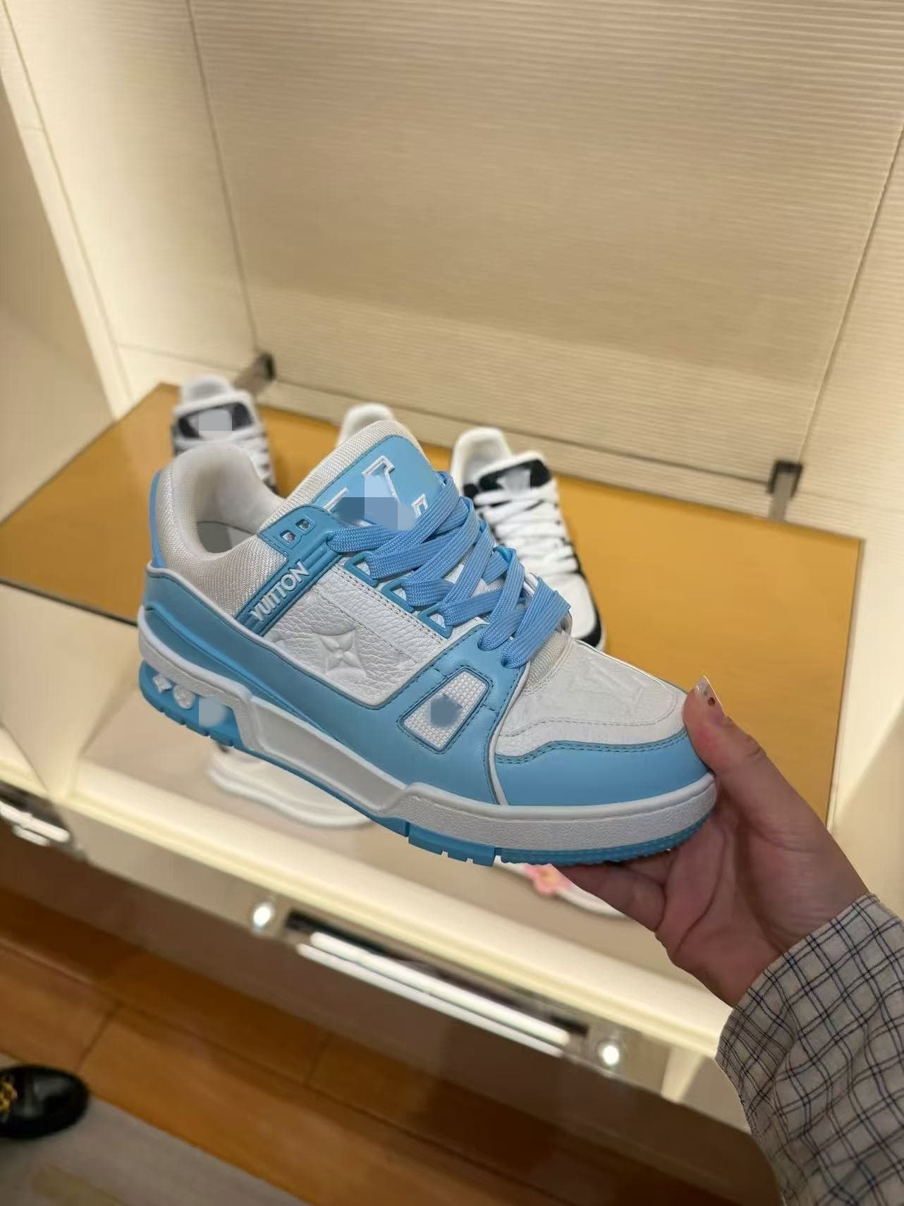 Baskets Putian Lvjia unisexes blanches style couple, en denim noir, chaussures décontractées, polyvalentes et tendance