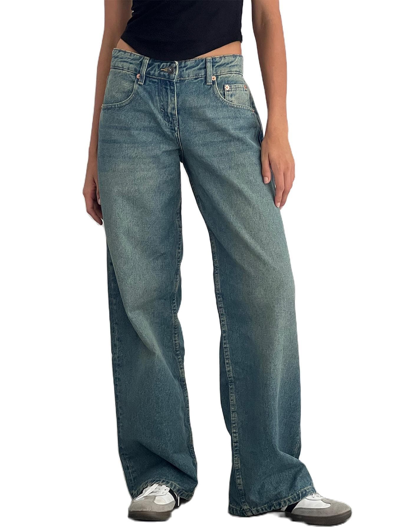 Women's Clothing High Quality Denim Straight Jeans