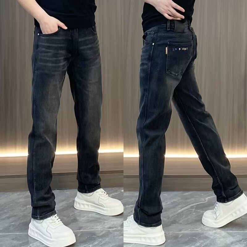 Men's Clothing Designer Men's Jeans New Casual Pants Men's Fashionable And Versatile Straight Embroidered Handsome Men's Pants