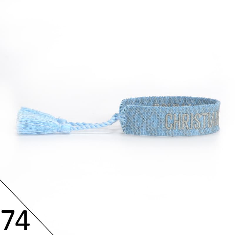 Bracelet unisexe tendance avec lettres tressées