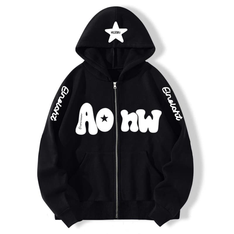 Men's Clothing Fashion Brand Zip Up Cardigan Sweater Zip Up Hoodie Trendy Casual Versatile Hooded Jacket For Men