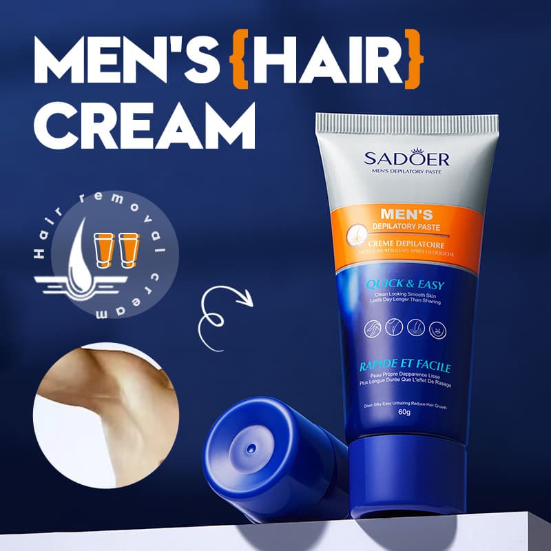 SADOER Men's Soft And Brightening Skin Hair Removal Cream