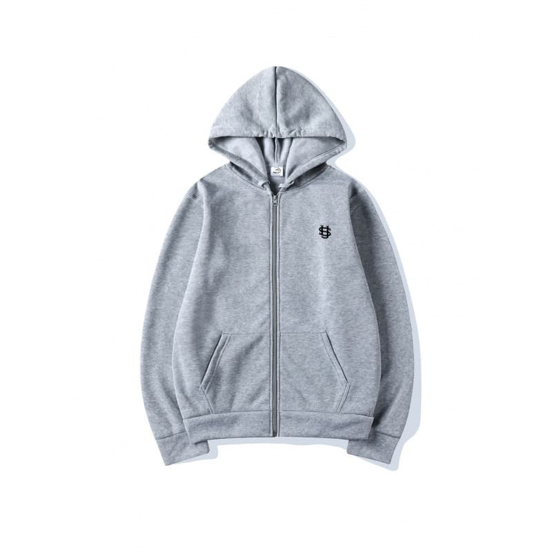 25 Spring Hooded Cardigan Sweater Fashion Small Logo Loose Large Size Youth Zipper Jacket