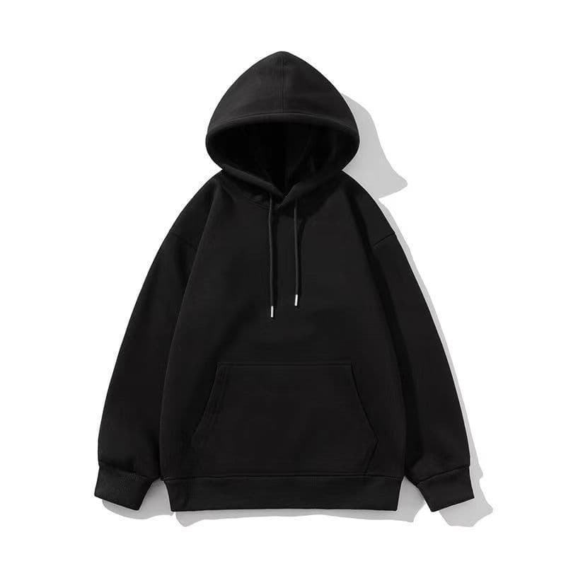 Men's Clothing Factory direct sales heavy 320g pure cotton hooded sweatshirt men and women loose tops drop shoulder pullover casual hoodie trend