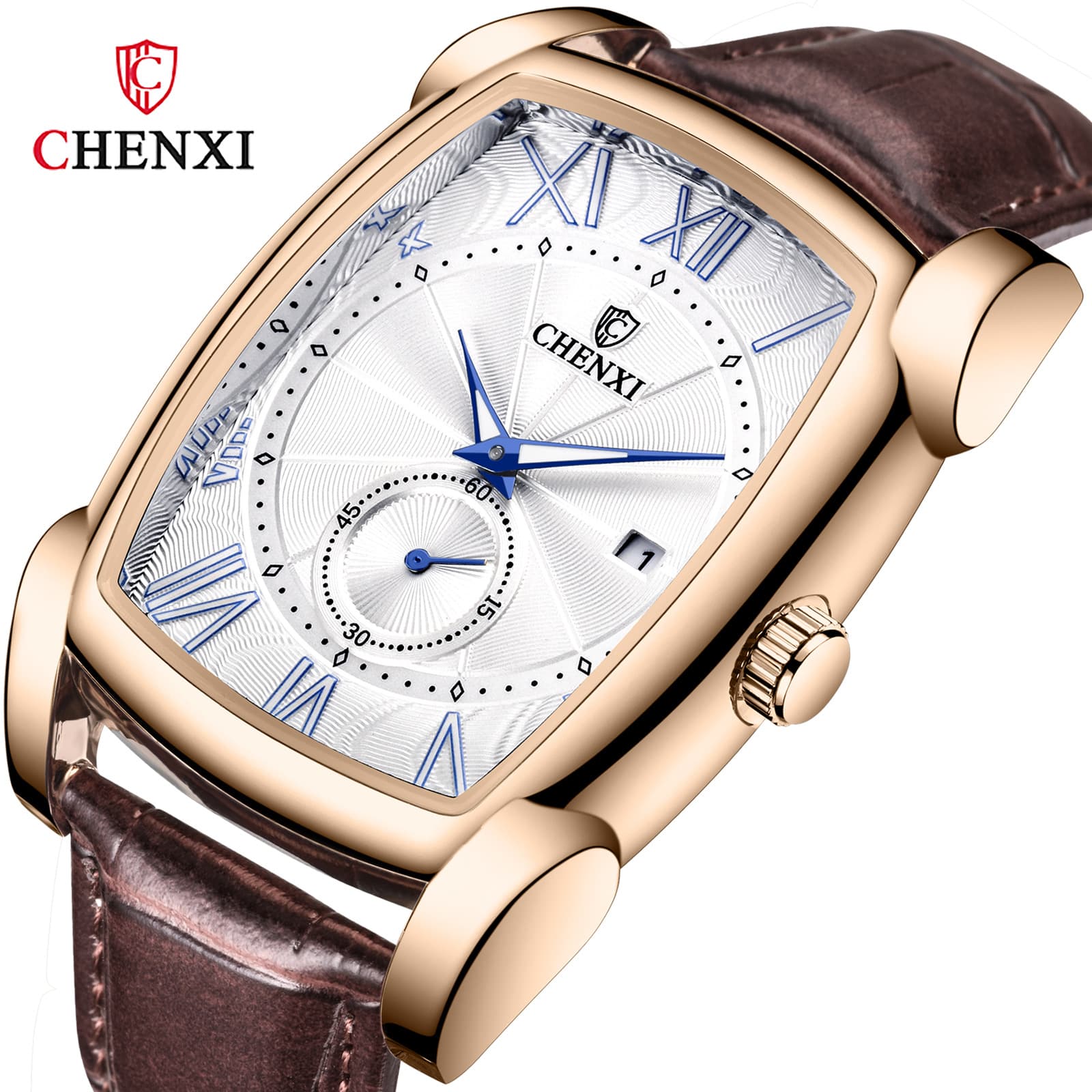 Men's Watches watch square men's live broadcast manufacturers luminous calendar fashion quartz watch men