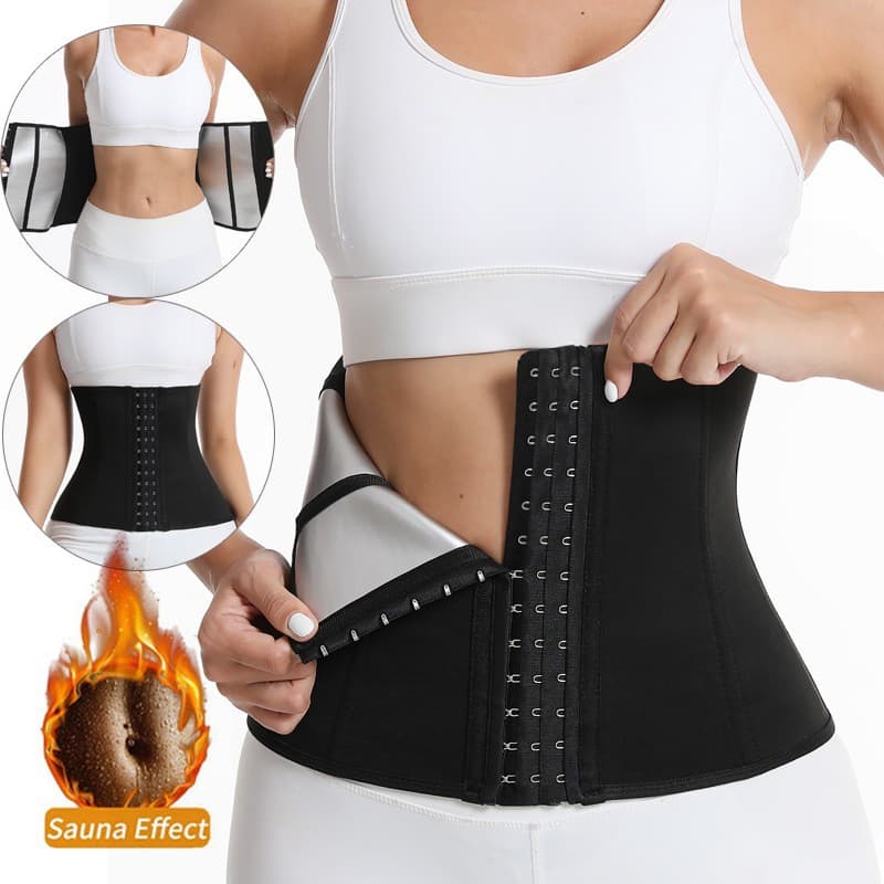 Belly Belt Beauty Body sweat lift hip belt Polyester three-row buckle belly belt