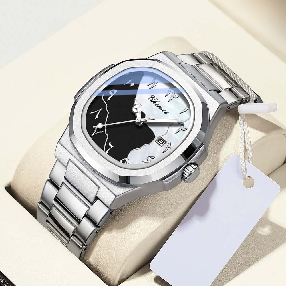 New Eastern Arabic Numerals Men's Luxury Business Watch Waterproof Fashion Wristwatch For Men Gift Relojes Para Hombres
