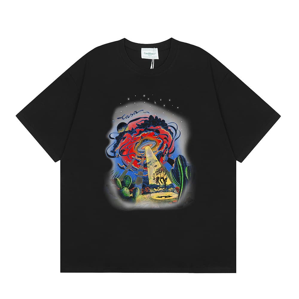 T-shirt ample à manches courtes pour hommes et femmes, imprimé printemps et été