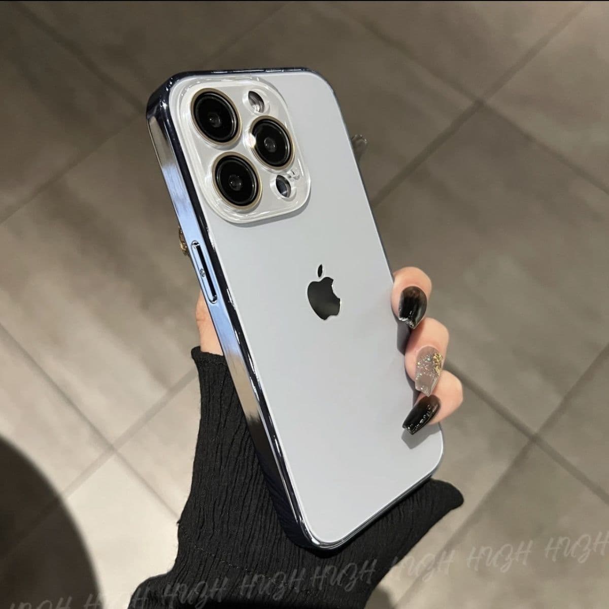 Coque de téléphone à texture originale avec film d'objectif, 15 Promax, iPhone 13 Premium, anti-empreintes digitales 14, tout compris