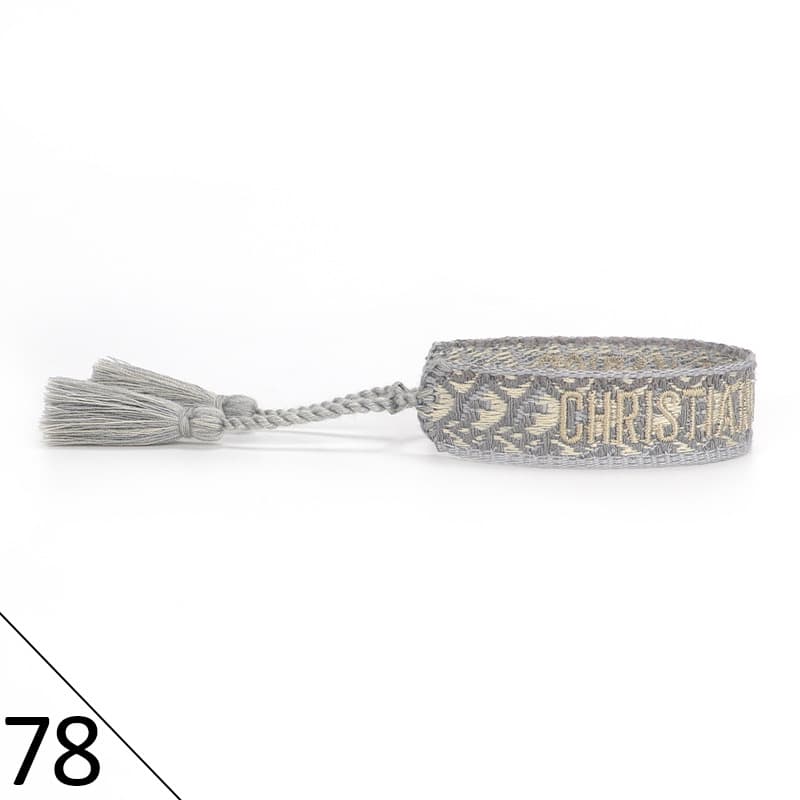 Bracelet unisexe tendance avec lettres tressées