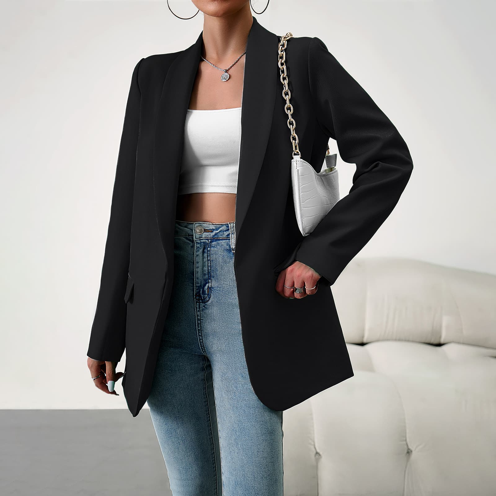 Women's Clothing Temperament Commuter Blazer Suit