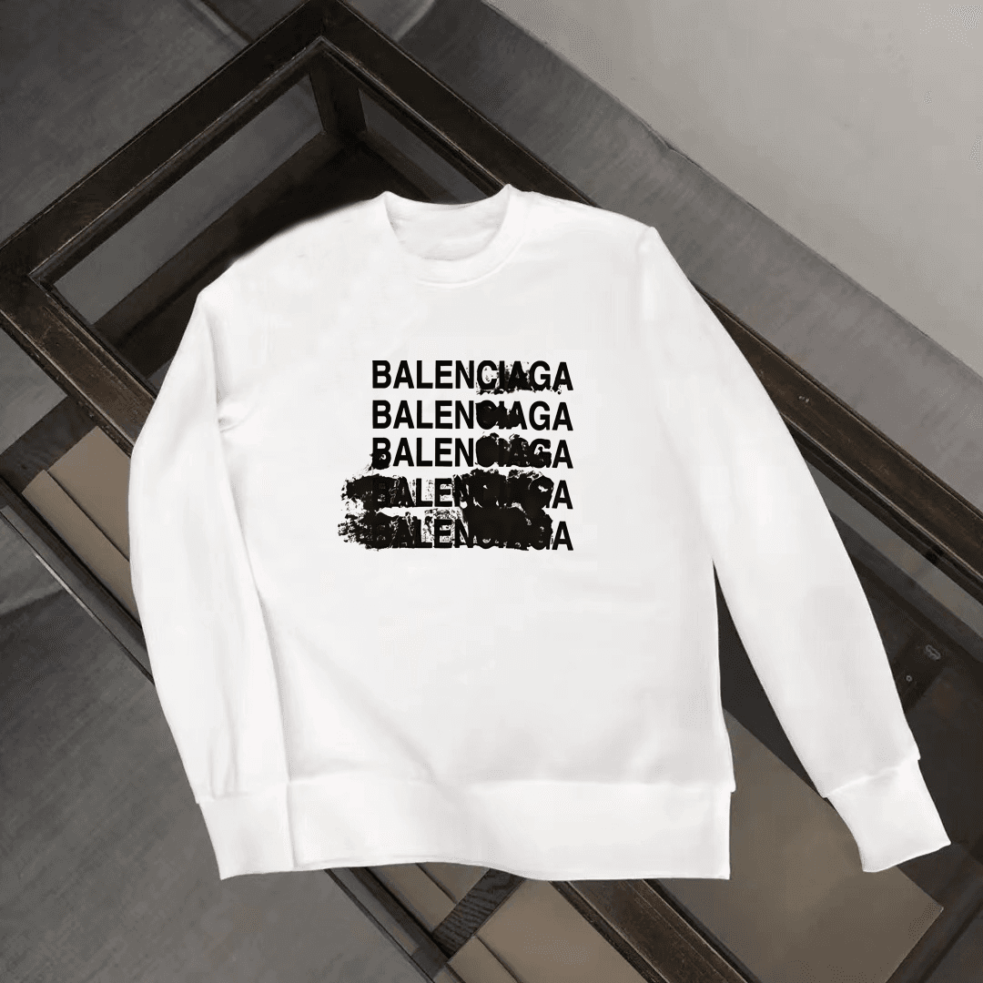 Sweat-shirt en coton doux et moelleux à col rond pour une tenue décontractée