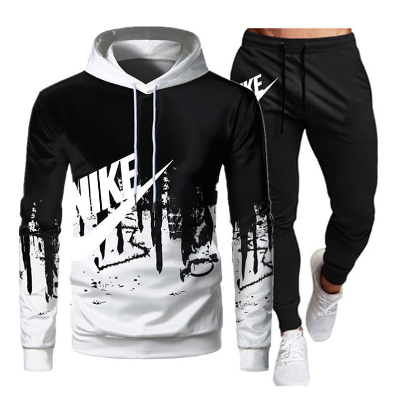 Ensemble pull décontracté en peluche pour hommes et femmes, sweat à capuche avec lettres imprimées, nouvelle collection