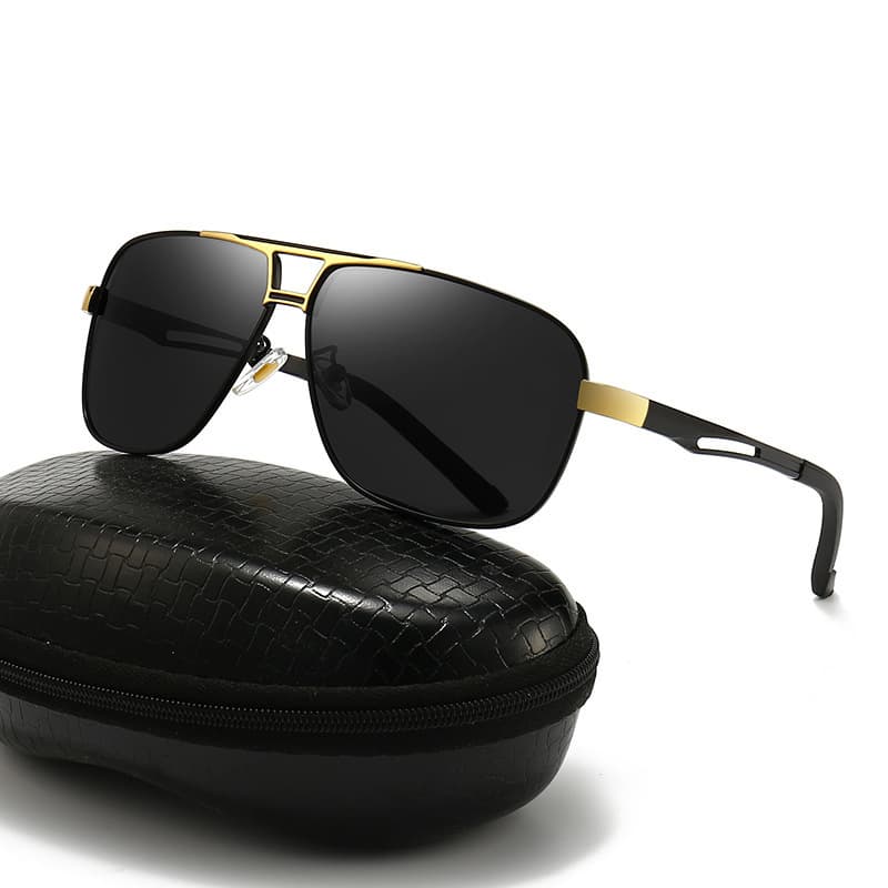 European and American fashion full frame large frame sunglasses one-piece double beam driving sunglasses anti-ultraviolet cross-border wholesale