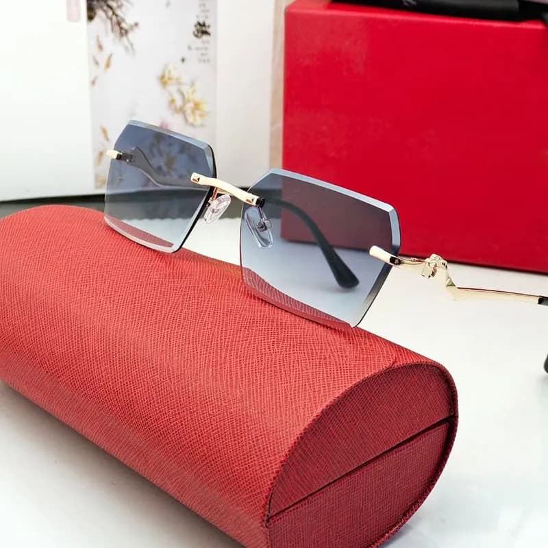 Fashion sunglasses for designer men and women can bend polishing process high-end business metal glasses frame