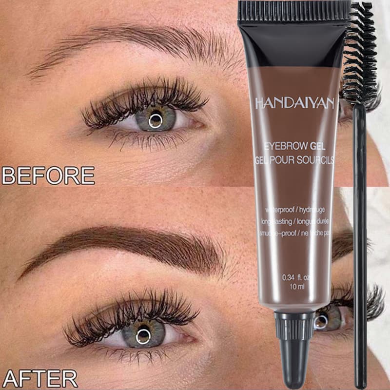 6 Colors Liquid Dyeing Eyebrow Cream Waterproof Natural Brow Tattoo Tint Makeup Eye Brow Cream Gel Eyebro bro
