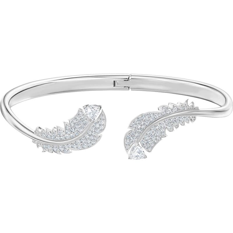 Gold And Silver Feather Bracelets For Women Elements Crystal Bracelets For Women