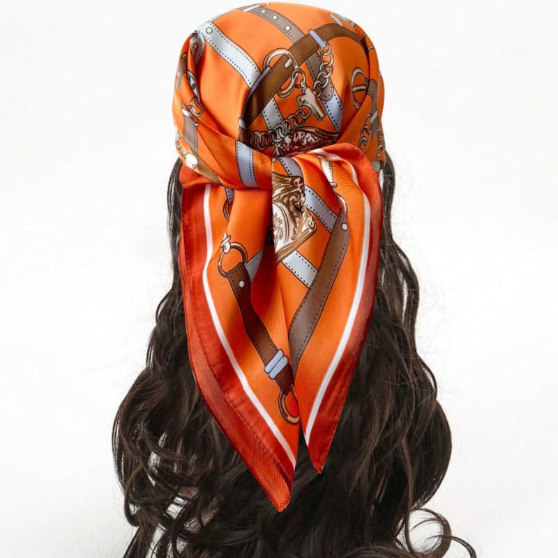 New Floral Print Paisley Headscarf, Small Square Shawl, Scarf, Headband, Bag Wrap