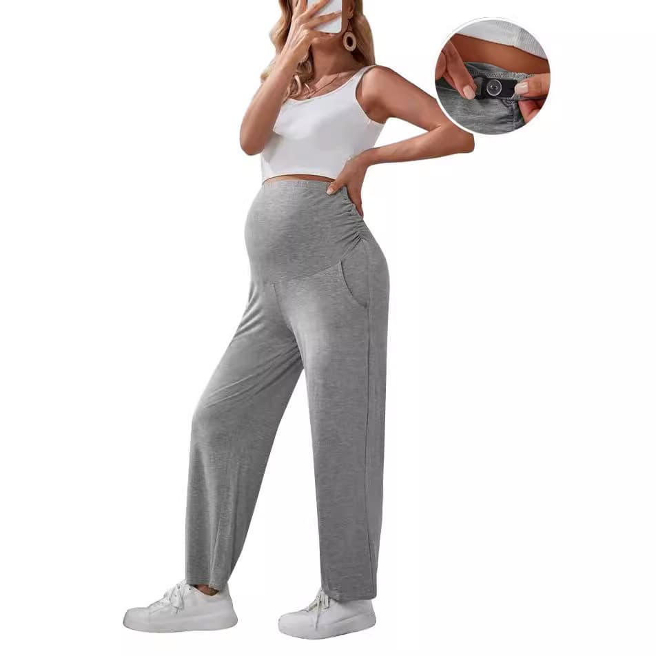 Family matching 2024 new women's maternity pants women's straight pants large size popular maternity pants