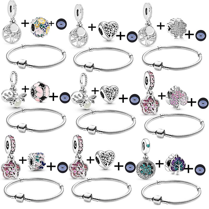 Charm Bracelets Snake Bone Chain Plus Accessories Bracelet Simple Design Cute Owl Beaded Bracelet