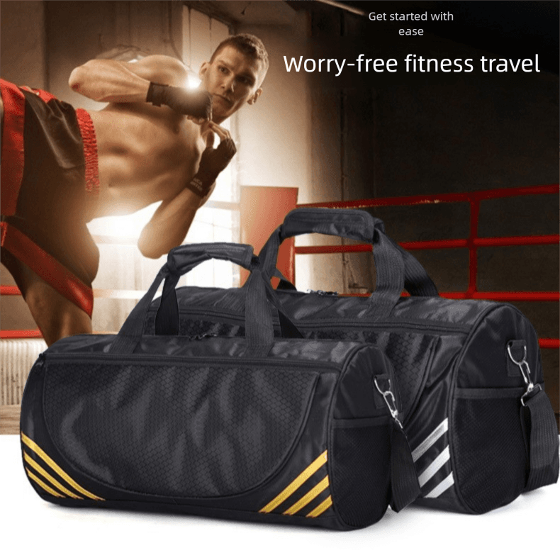 sports Swimming Fitness Single-shoulder Travel Luggage Bag, Yoga And Taekwondo Cylindrical Bag With Logo