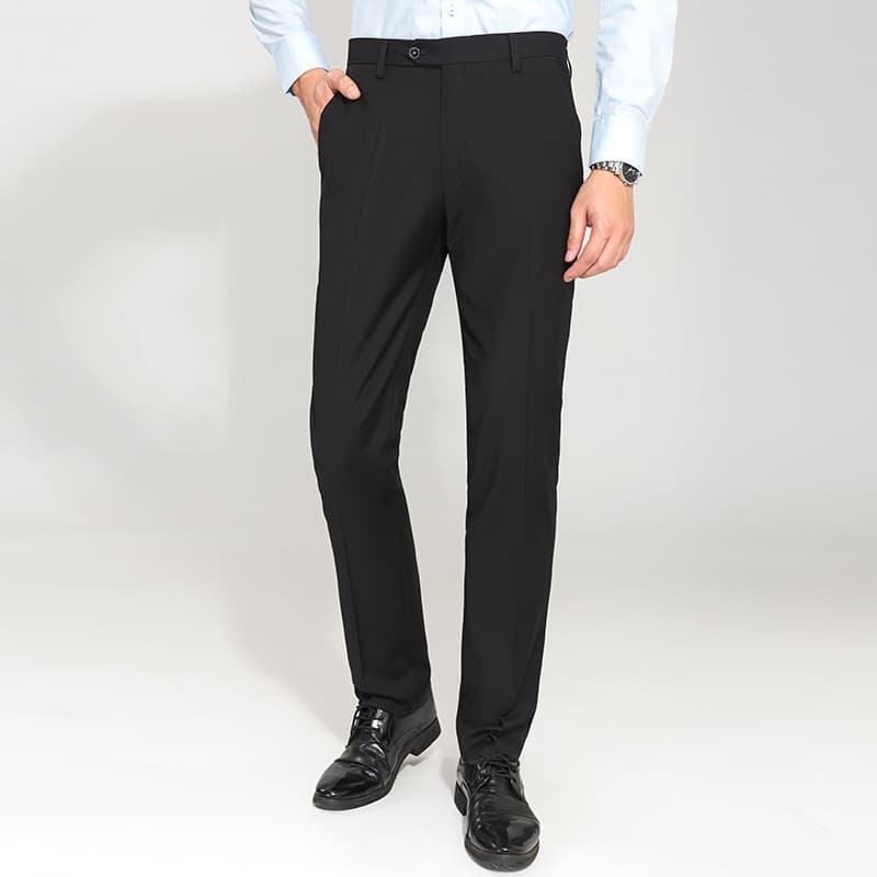 Man's Clothing Men's Dress Pants Men Slim Business Professional Dress Suit Pants Men's Casual Suit Pants Straight Leg No Ironing Winter