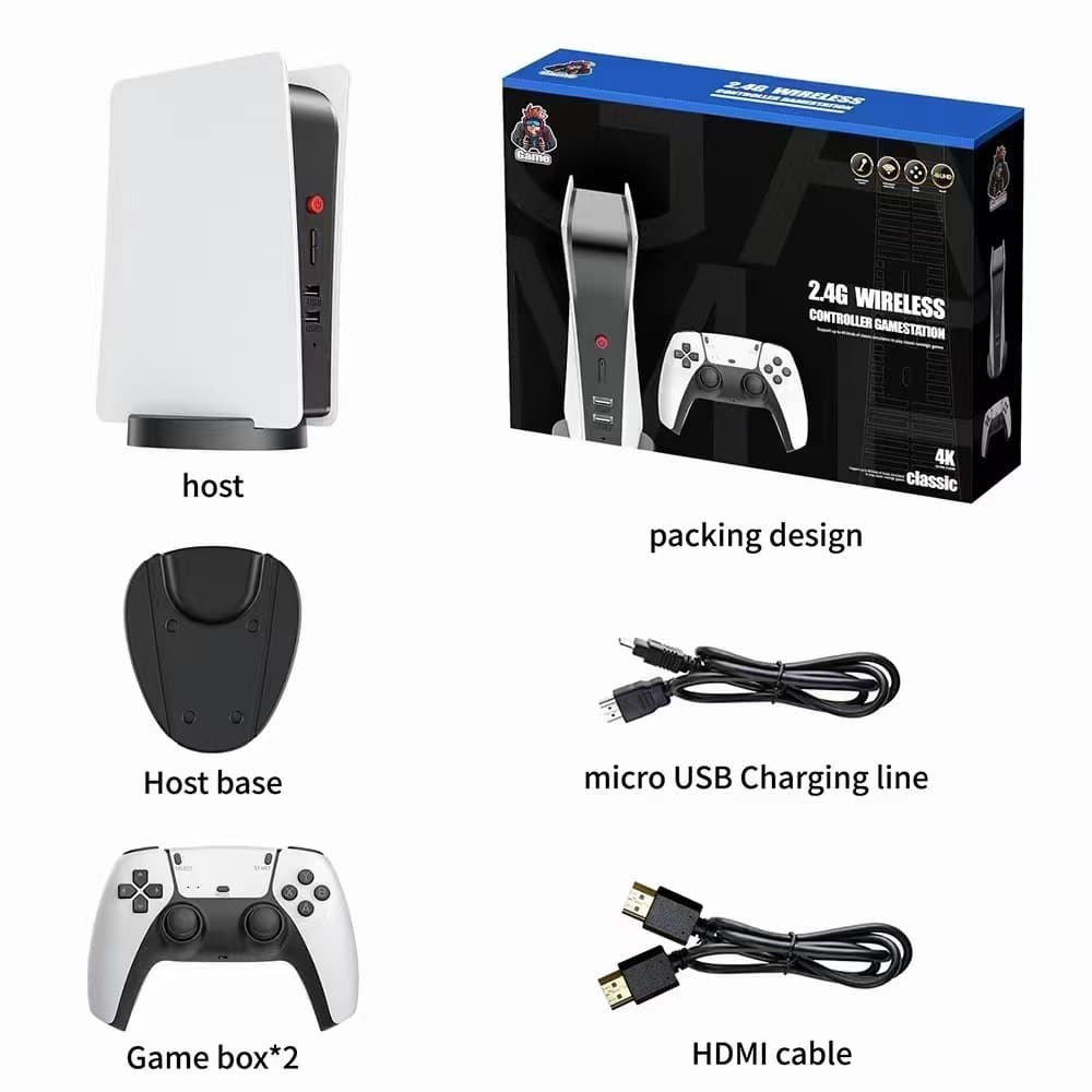 M5 Game 2.4G HD HDMI Wireless 4K Dual PS1