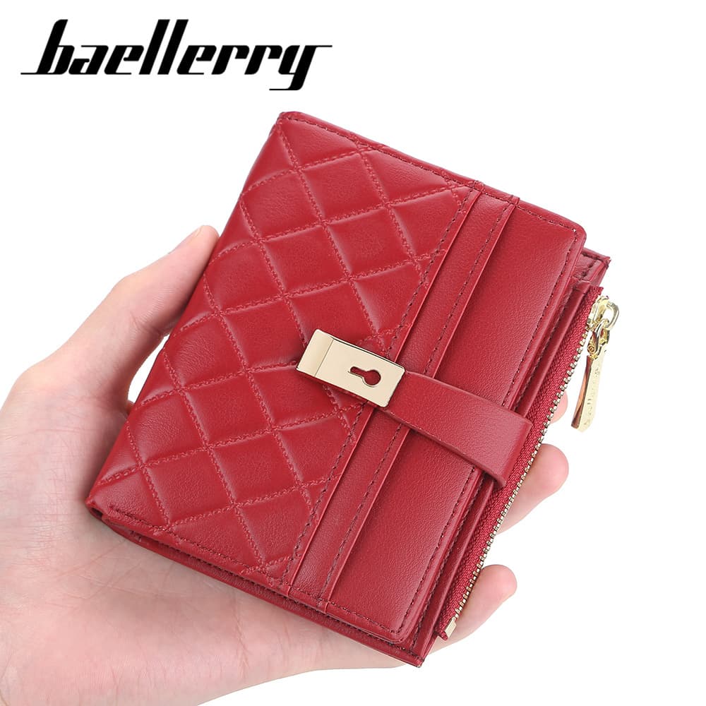 Baellerry Women's Wallet New Arrival Zipper Vertical Fashion Short Card Holder Fashion Coin Purse