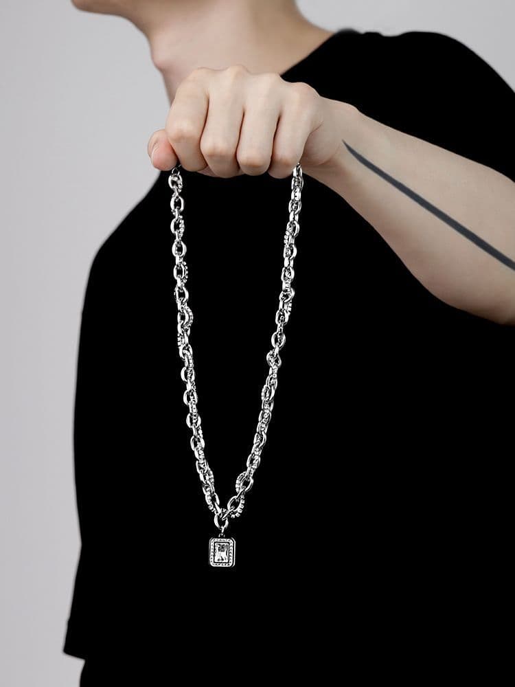 Gift niche high-end necklace men's trendy brand accessories personalized high street temperament collarbone chain