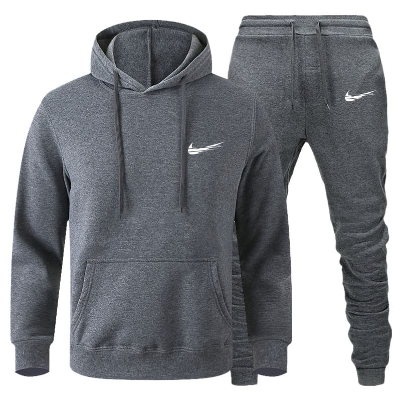 Ensemble de pulls pour hommes Pull de sport décontracté Hiver en peluche Marque de mode Pull Pantalons pour hommes
