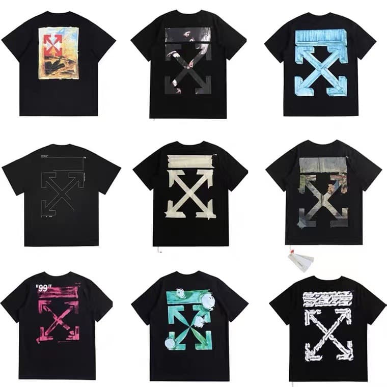 The Long-time Experience Of Using OFF Foil Tape With Arrow Print OW Short-sleeve Men's Loose-fit Large-size European And
