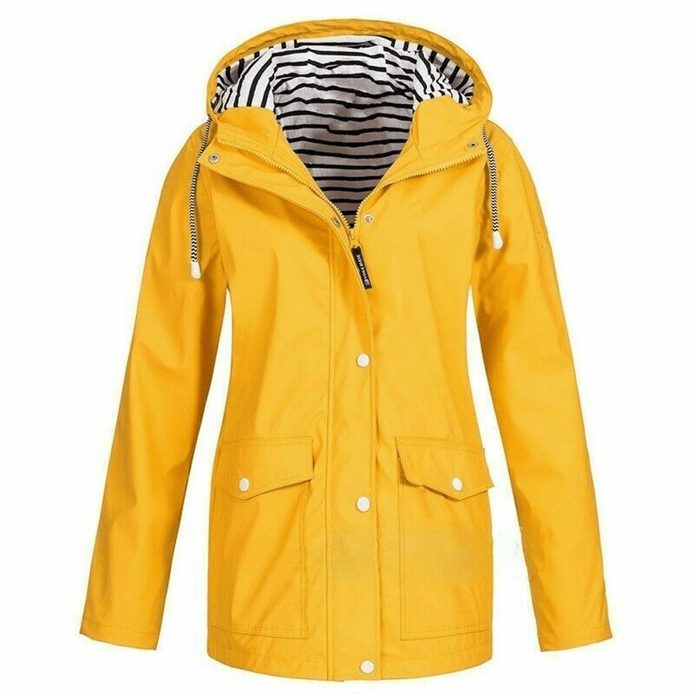 2022 Autumn Womens Coat Waterproof Raincoat Fashion Ladies Outdoor Wind Rain Forest Jacket Coat Rainy