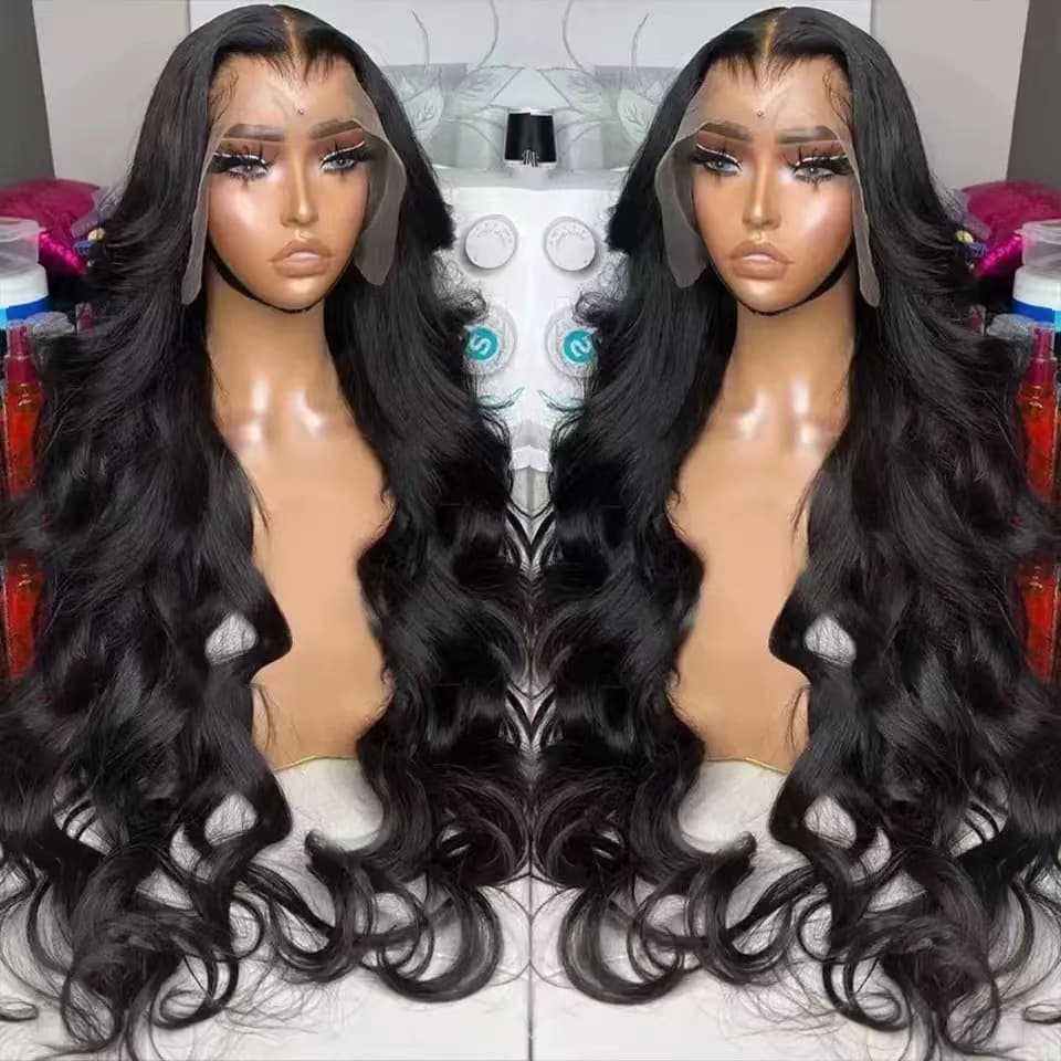 Synthetic Hair Front Lace Wig 13x4lace Frontal Wigs Wig Ladies Long Hair Full Headgear