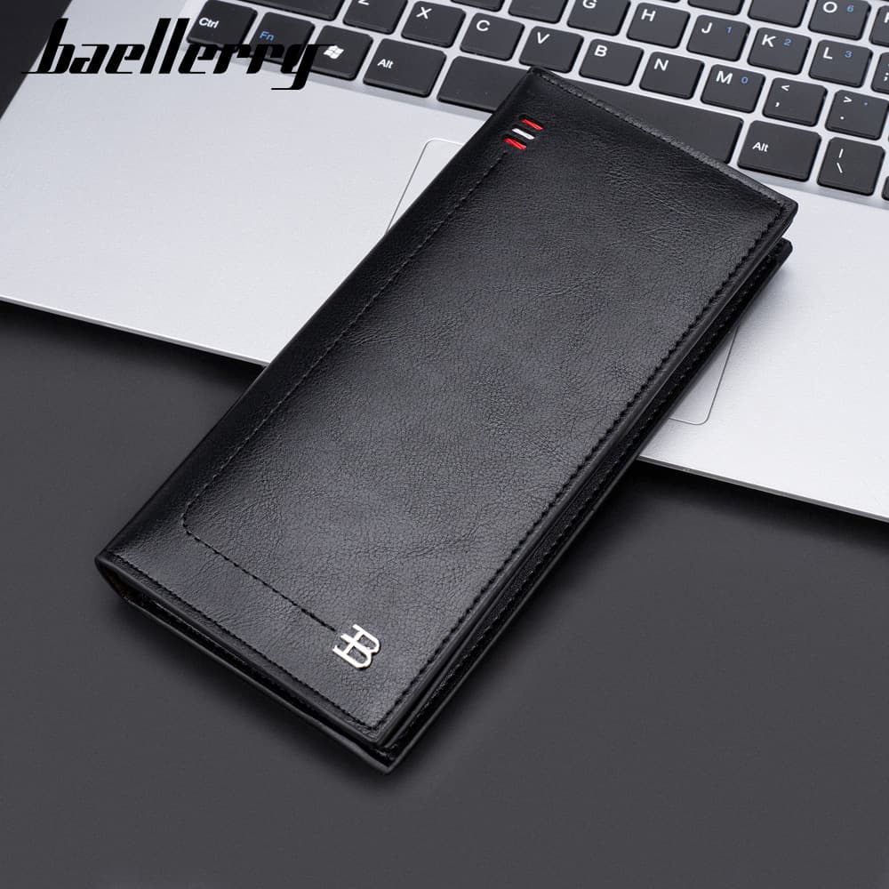 Wallet Men's Long Baellerry Cross-border Business Multi-card Slot Zipper Clutch Thin