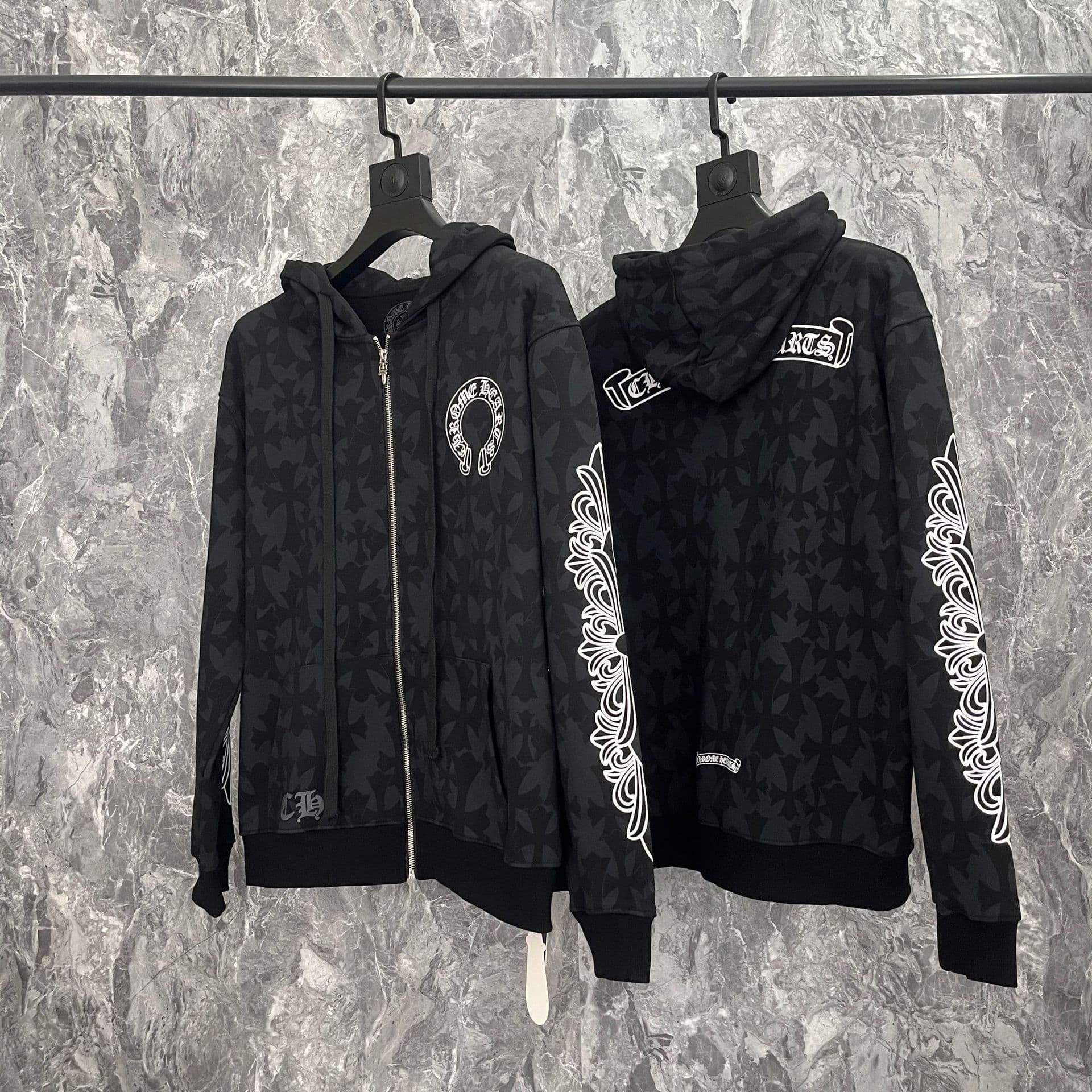 Sweat à capuche Chrome Hearts Cross, version correcte 25ss, polyvalent et tendance, vente en gros