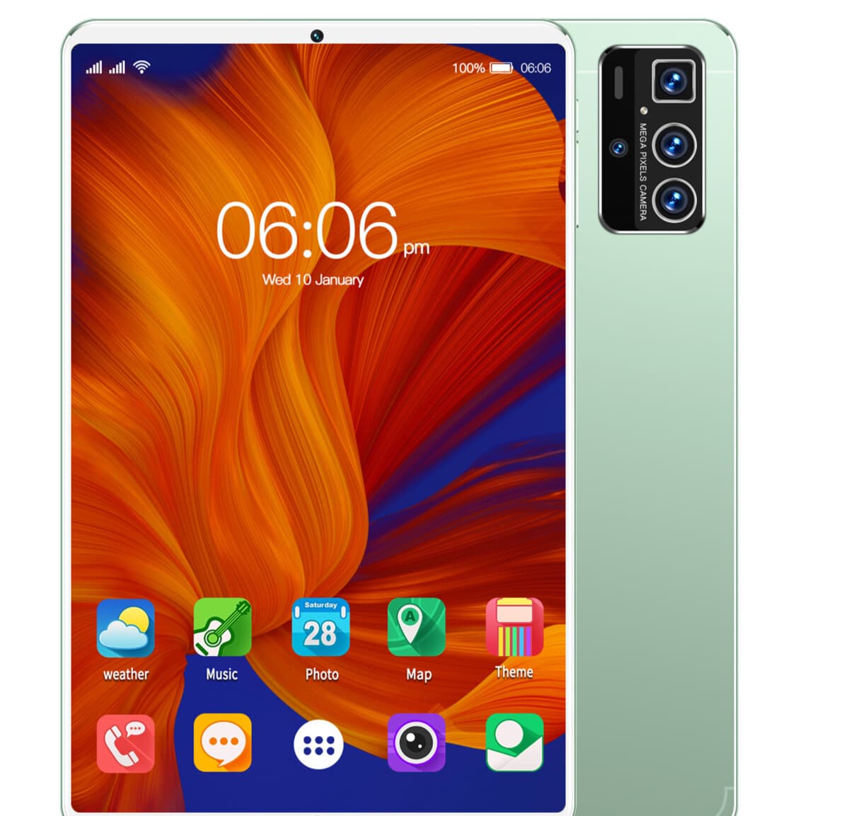Tablette PC 10,1 pouces HD IPS Android 8 cœurs, vente transfrontalière exclusive, produit phare, disponible en gros chez Yahoo et Rakuten. Fabrican
