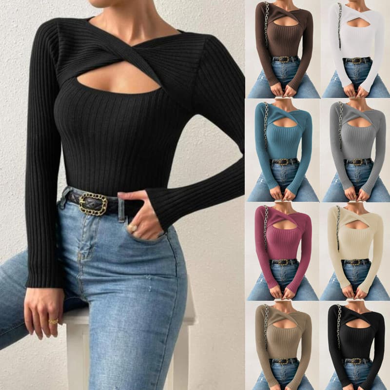 Women's Sexy Hollow Jumper Sweater Top